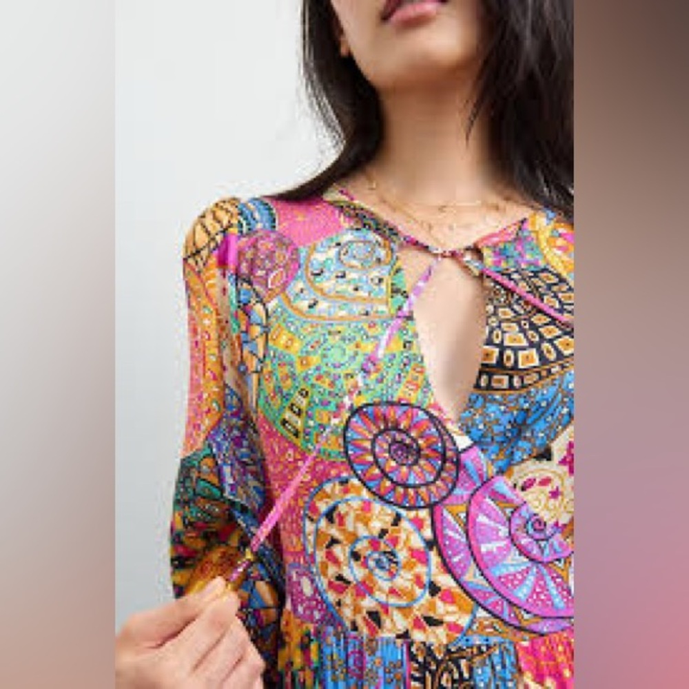 Anthropologie Tiny Velia Maxi Dress- size small- see pics and read